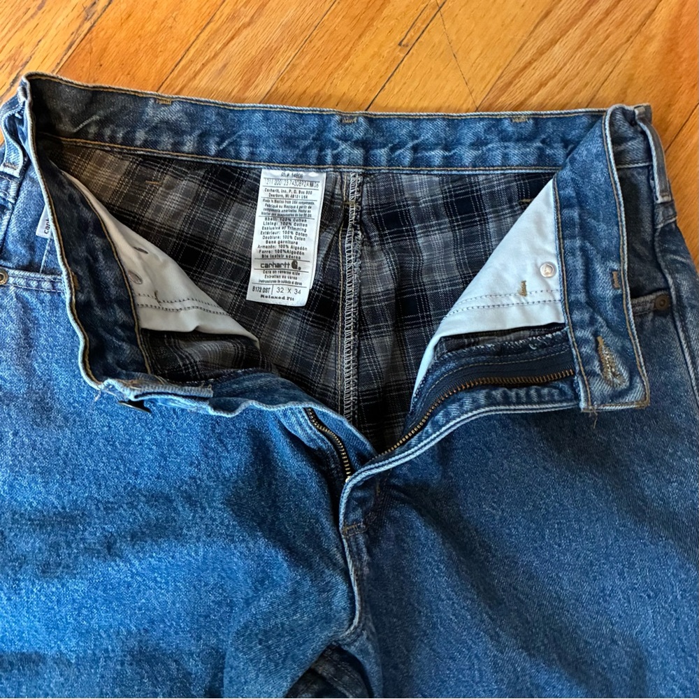 Men’s Carhartt Insulated Jeans - 32x34 - Picture 6 of 11
